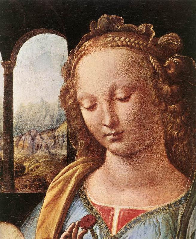 LEONARDO da Vinci Madonna with a Flower (Madonna Benois) g oil painting image